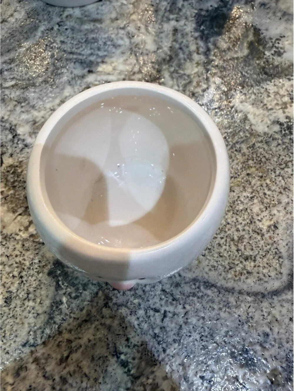 Transpac Ceramic Bunny Canister Jar with Lid